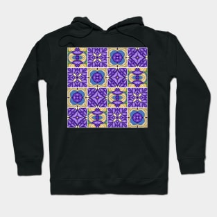 Patchwork Quilt Pattern with Ornate Motifs Hoodie